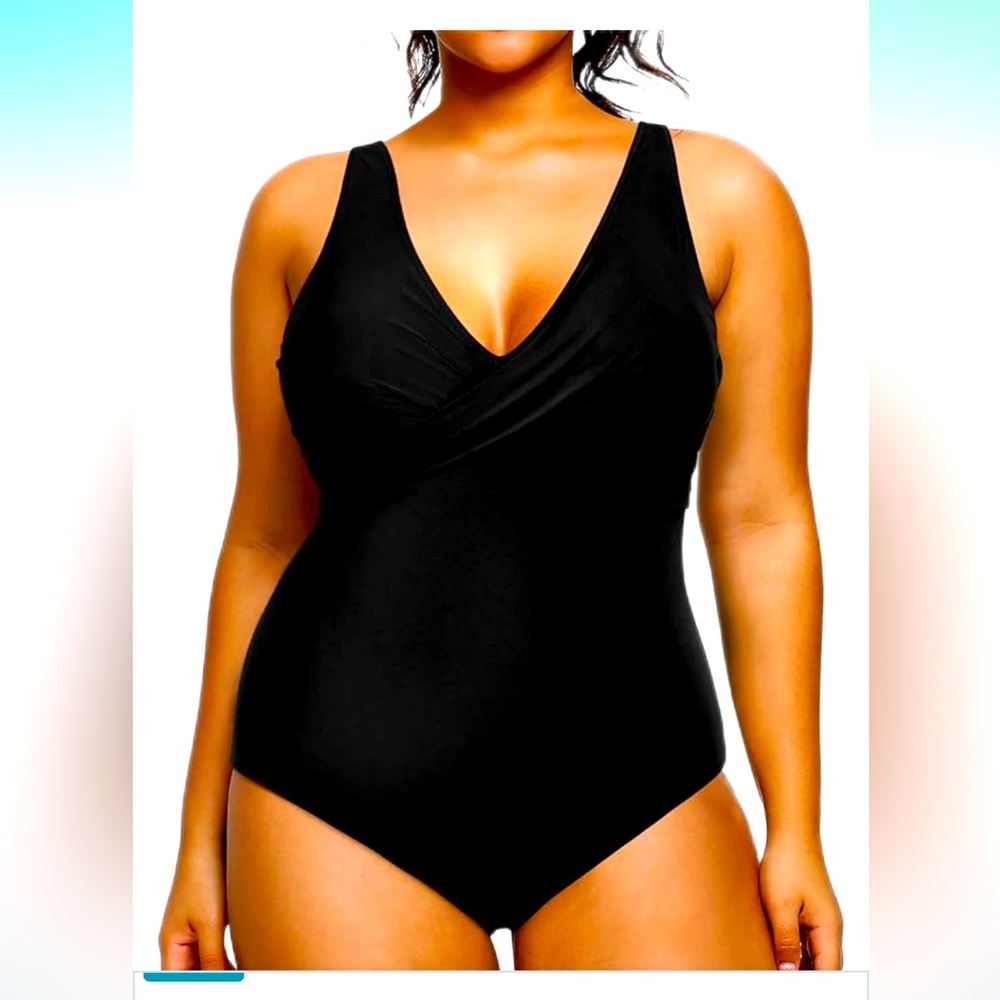 🚘NEW Yonique Plus Size Swimsuit One Piece Bathing Suits for Women Tummy Control